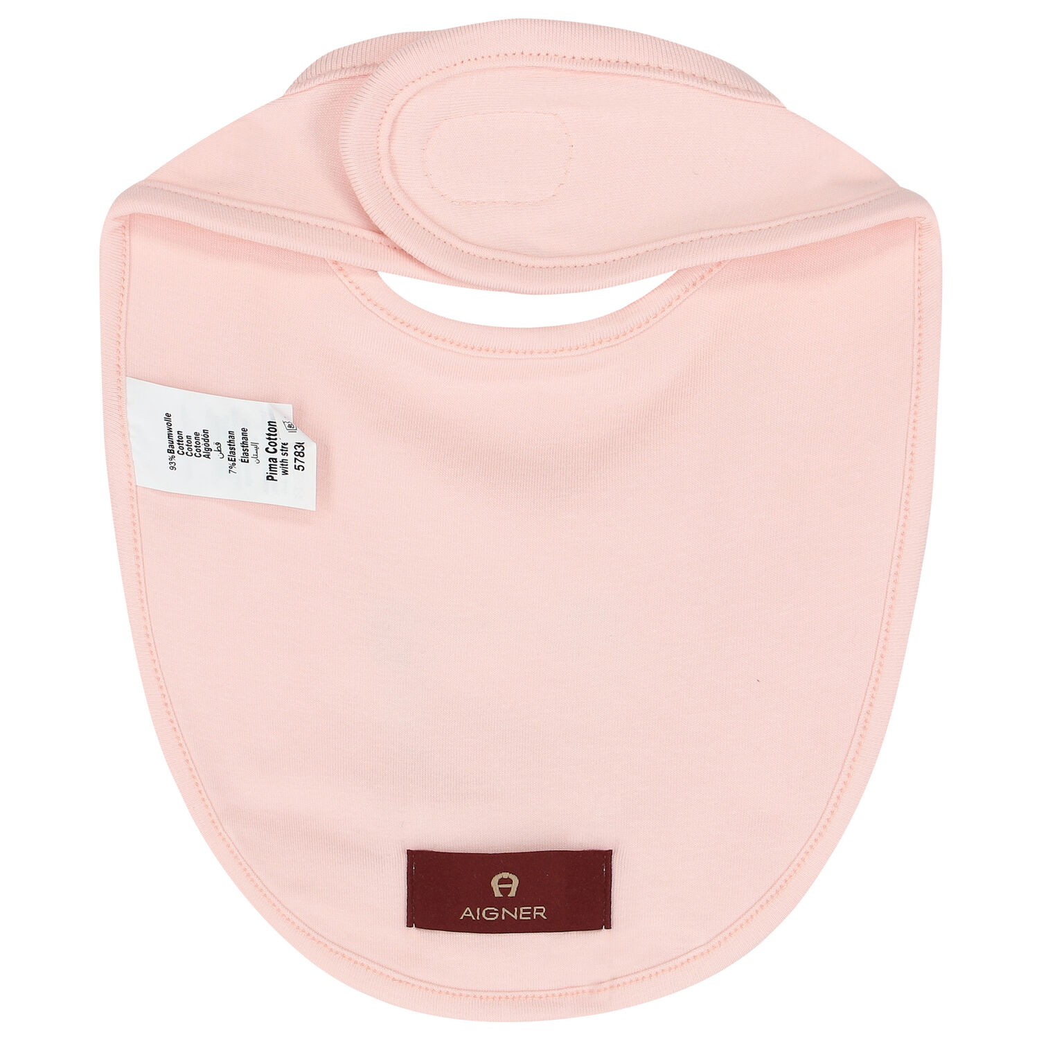 Baby Girls Pink Teddy Bear Logo Bib, 1, hi-res image number null